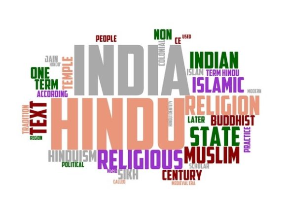 Hindi Typography Sticker: Hand-Drawn Wordcloud Art
