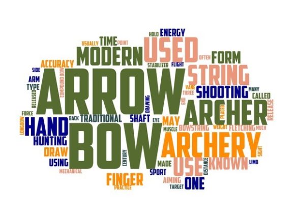 Indoor Archery Typography Sticker: Inspire Movement, Mindfulness, and Creative Expression