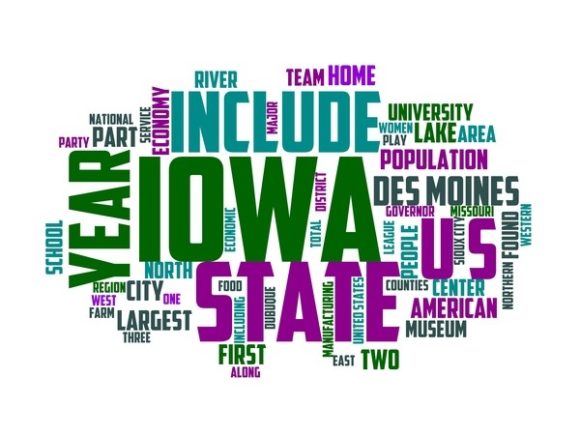 Iowa Typography Banner