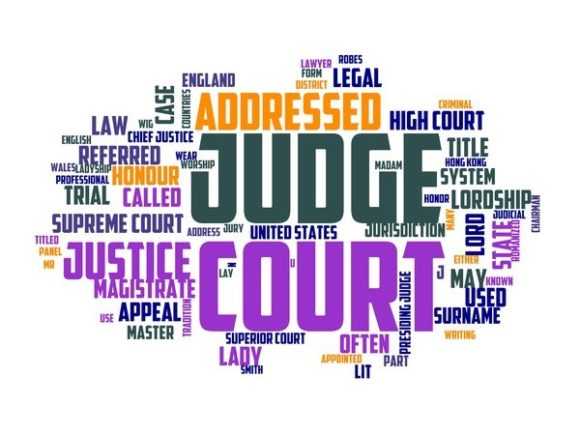 Judge Typography Background: A Hand-Drawn Word Cloud for Purposeful Design
