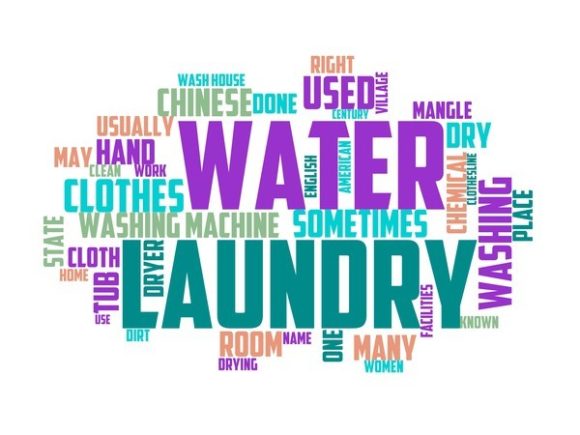 Laundry Worker Typography Wallpaper