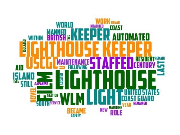 Lighthouse Keeper Typography Sticker: A Versatile Hand-Drawn Wordcloud for Meaningful Visual Communication