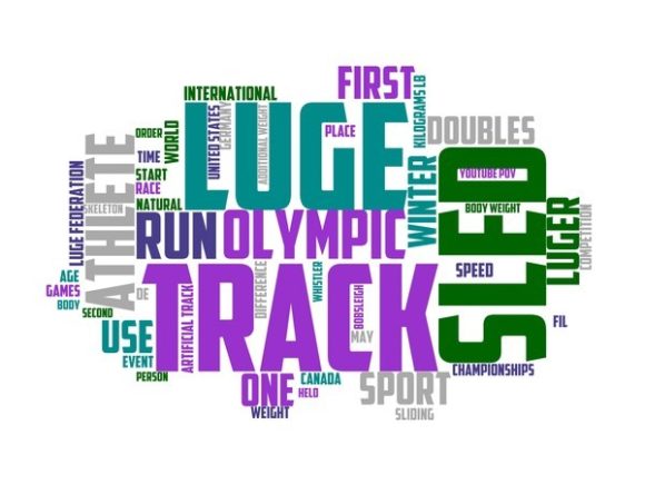 Luge Typography Background