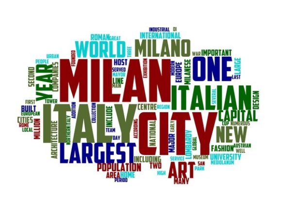 Milan Typography Book Cover