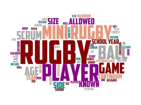 Mini Rugby Typography Sticker: A Vibrant, Versatile Design Tool for Creators