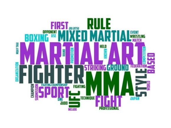 Mixed Martial Arts Typography Wallpaper