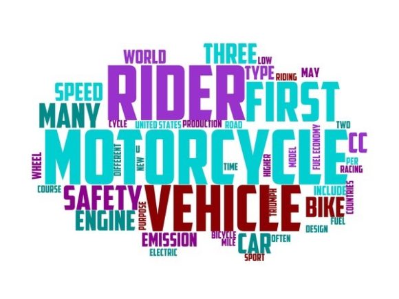 Motorcycles Typography Print: A Vibrant Word Cloud for Creative Expression